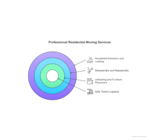 Professional Residential Moving Services Household Extraction and Loading Disassembly and Reassembly Unloading and Furniture Placement Safe Transit Logistics