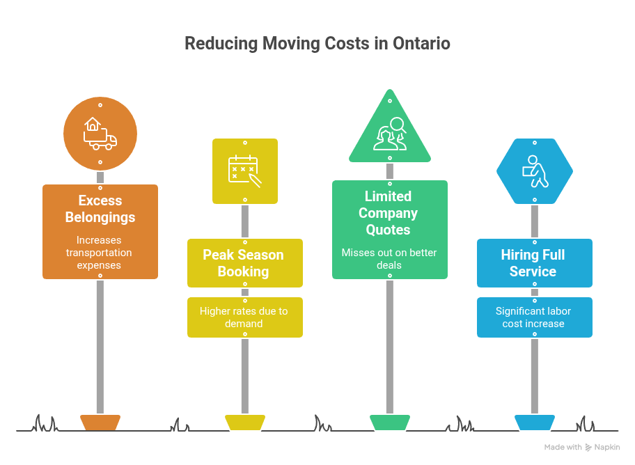 What is the average cost of movers in Ontario?