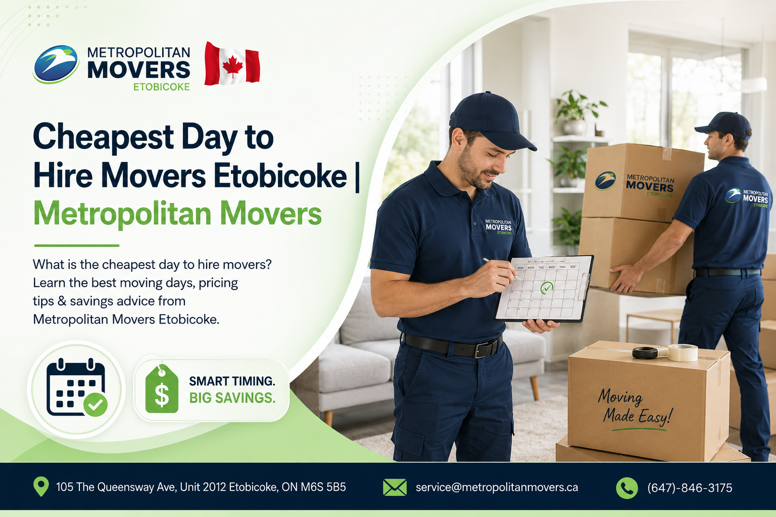 What is the cheapest day to hire movers